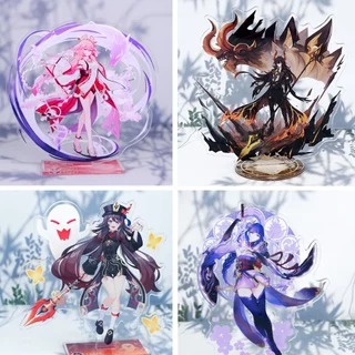 Mô Hình Nhân Vật Tượng Standee Acrylic Mica 2 mặt - Genshin Impact -Zhongli,Hu Tao,Raiden,Yelan,Yae Miko,Amber,Lisa