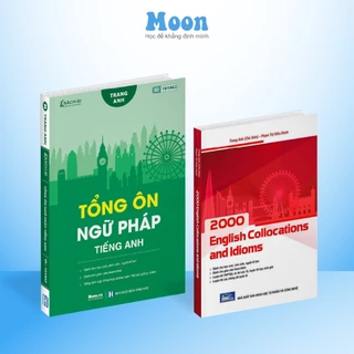 Combo 02 Sách cô Trang Anh : Tổng ôn ngữ pháp tiếng anh và 2000 English collocation and idioms