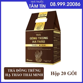 [Mua 6 tặng 1]Trà đông trùng hạ thảo thái minh (Hộp 20 túi lọc) chính hãng