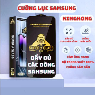 Kính cường lực Samsung A13, A23, A11, M11 Kingkong full màn | Miếng dán bảo vệ màn hình cho ss galaxy | KEMCASE