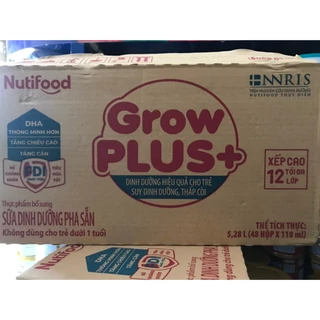 Sữa bột pha sẵn grow plus nuti 110ml (1 thùng 48 hộp)