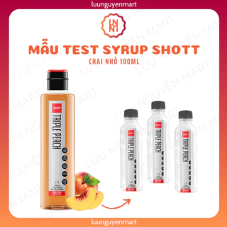 Mẫu thử mẫu test syrup SHOTT - chai nhựa 100ml