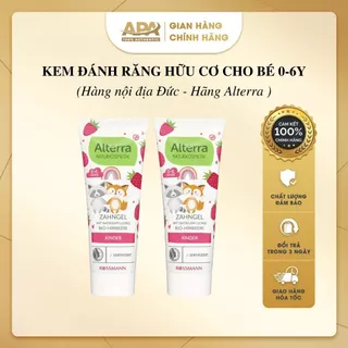 Kem đánh răng hữu cơ Alterra cho bé, kem đánh răng hữu cơ Alterra cho bé từ 0-6 tuổi: Hàng Đức