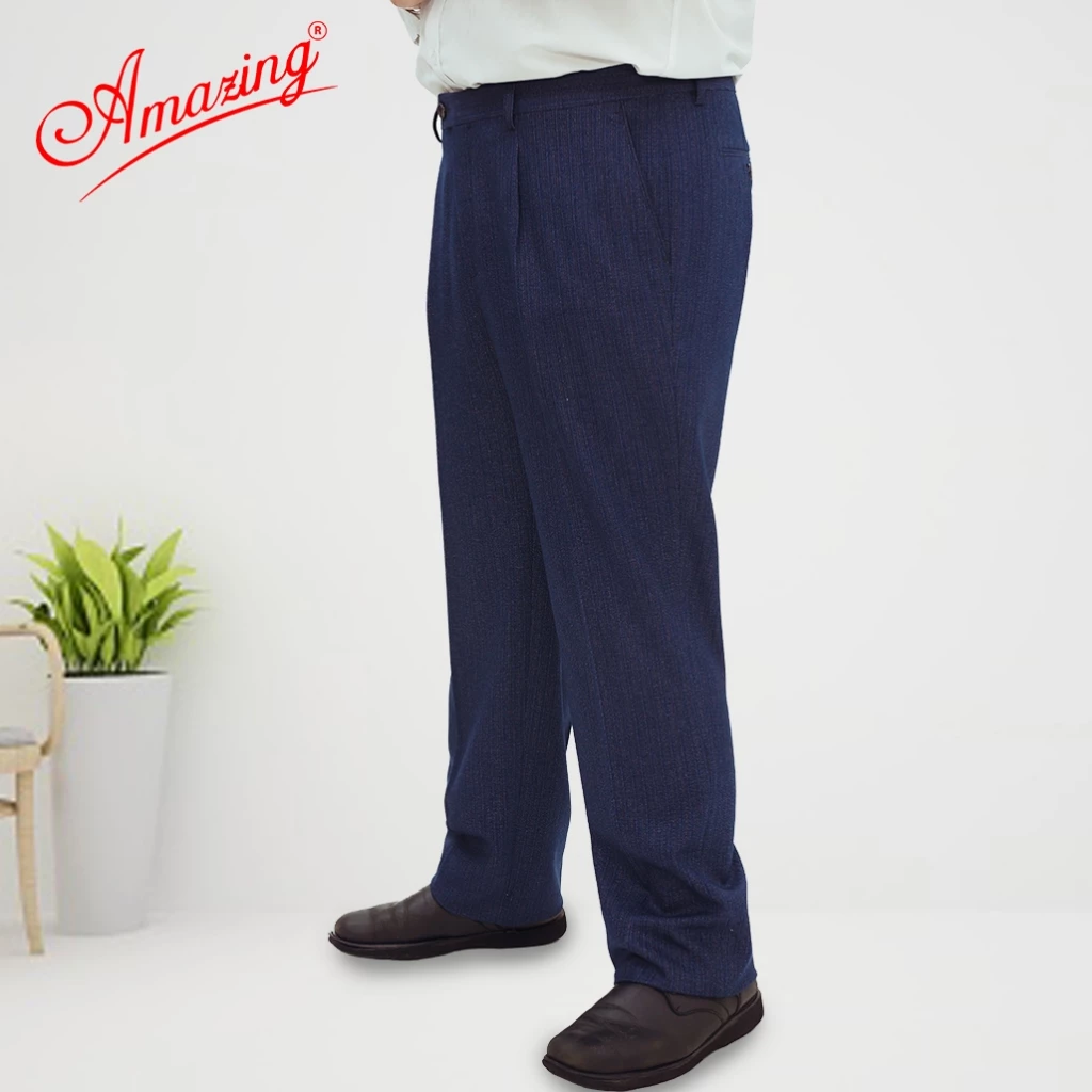 Quần tây âu big size dành cho trung niên, form truyền thống, mỗi bên xếp 1 ly, dáng rộng,  Amazing