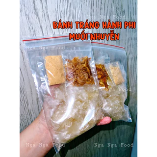 Bánh tráng dẻo muối nhuyễn hành phi