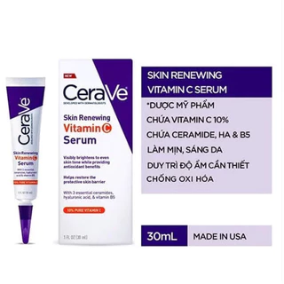 Tinh chất Serum dưỡng sáng da Vitamin C Ce Ra Ve skin renewing