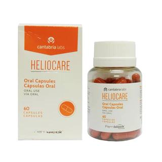 Viên uống chống nắng Heliocare Capsulas Oral 60'S ngăn ngừa lão hoá date 9/2026