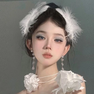 Vòng cổ choker và kẹp lông vũ cosplay thiên nga [CÓ SẴN - HOẢ TỐC]