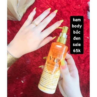 Kem Body Tẩy Trắng Tinh Chất Bóc Đen Vip 200ml , Không Cần Ủ Vẫn Trắng , Không Lộ Vân