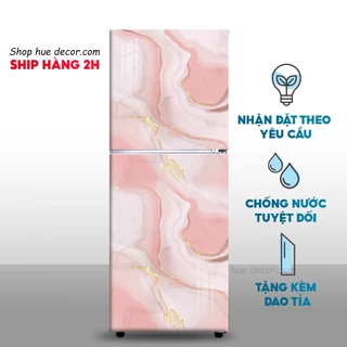 Decal vân đá hồng dán tủ lạnh, dán đồ nội thất  chống nước đơn giản sang trọng -siêu bền, giá rẻ khổ giấy 70 cm