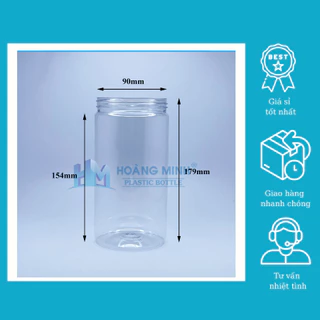 Combo 10 Hũ Nhựa Hộp Nhựa PET 1200ml Nắp Nhôm Giá (Sỉ) Xuất Xưởng 0989 790 396