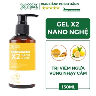 Dung Dịch Vệ Sinh Se Khít, ngăn ngừa nấm ngứa gel vệ sinh x2  nano nghệ cocayhoala