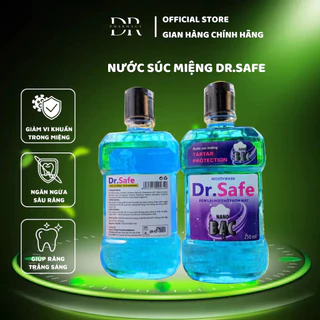 [ ✅chính hãng ]Nước súc miệng  Dr Safe hương vị trà xanh, bạc hà