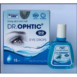 Dung dịch nhỏ mắt DR OPHTIC dùng để rửa mắt khi khô mắt, bụi bẩn, ngứa mắt - 15ml