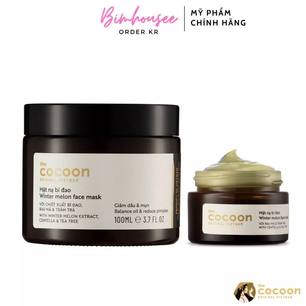 MẶT NẠ Bí Đao COCOON cho da mụn 30ml 100ml giảm dầu mụn