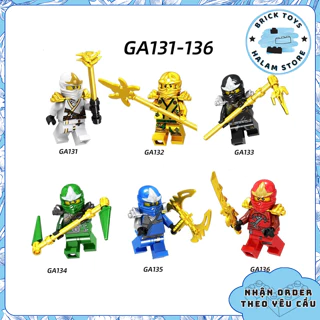 [Có sẵn] Đồ chơi lắp ráp minifigures Ninjago ZX GA131-136 - Lắp ghép xếp hình nhân vật ninja zx