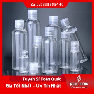 Chai Nhựa ♥️ Chai Nhựa Pet Nắp Bật 250ML Chiết Mỹ Phẩm Du Lịch, Gel, Sữa Tắm, Sữa Rửa Mặt, Tẩy Trang Tiện Lợi