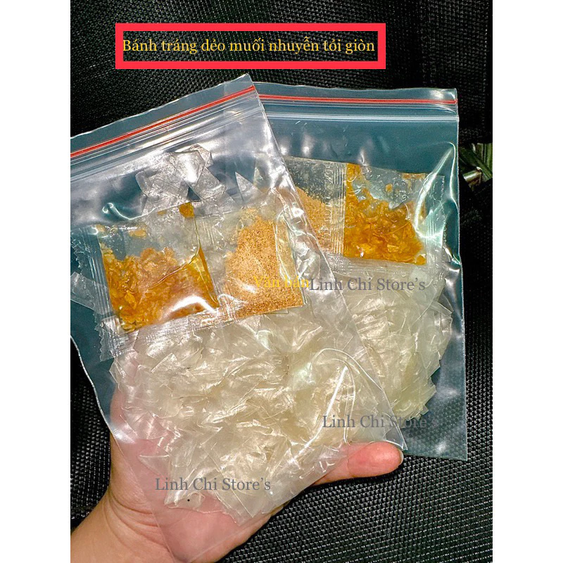 Bánh tráng dẻo muối nhuyễn dầu tỏi(hoả tốc)