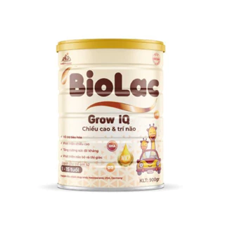 [Date2026]Combo 5 lon Sữa Biolac Grow IQ 900g, mua combo 5 lon tặng 1 lon cùng loại