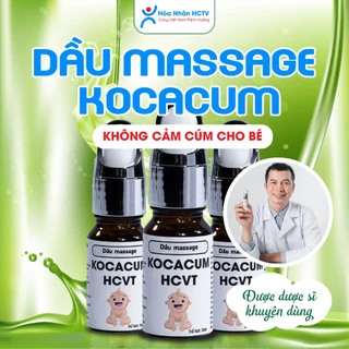 Dầu Massage Cho Bé Kocacum, Giúp làm ấm, Phòng Cảm Lạnh Điều Hoà, Phòng Cảm Cúm, Sổ Mũi,  Giúp Bé Thư Giãn, Ngủ Ngon