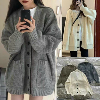 Áo Cardigan Nữ Cao Cấp Dáng Trơn Áo Len Cardigan Basic  Cao Cấp