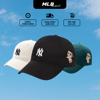 Mũ lưỡi trai MLB logo thêu NY, LA hàng xuất dư phong cách Hàn Quốc, vải kaki cao cấp, nón lưỡi trai nam nữ unisex