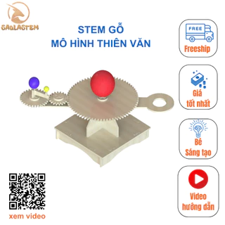 Đồ chơi STEM - Bộ lắp ráp mô hình Thiên Văn (Mặt Trời, Trái Đất, Mặt Trăng) - STEM Khoa Học, Giáo Dục, Trí Tuệ.