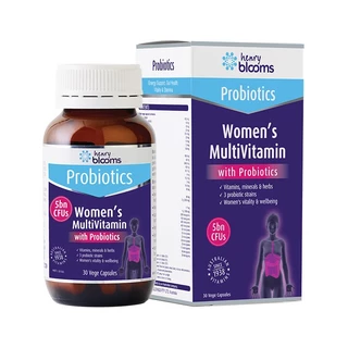 Henry Blooms Women's Multivitamin With Probiotics - Bổ Sung Vitamin Tổng Hợp Và Lợi Khuẩn Cho Nữ (Hộp 30 Viên)