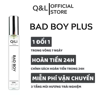 Nước hoa nam QiLi BAD BOY 10ml phong cách sexy, cá tính, cuốn hút.