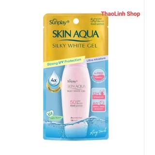 Gel chống nắng dưỡng da trắng mịn Sunplay Skin Aqua Silky White Gel 30gr