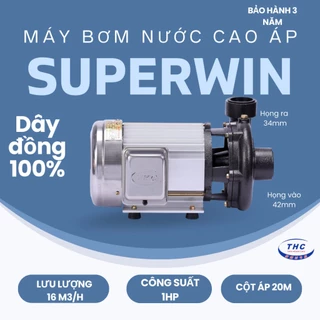 [HCM]Máy bơm nước cao áp SUPERWIN 1HP - SPW 750