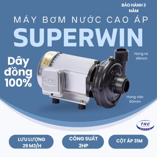 [HCM]Máy bơm nước cao áp SUPERWIN 2HP - SPW 1500