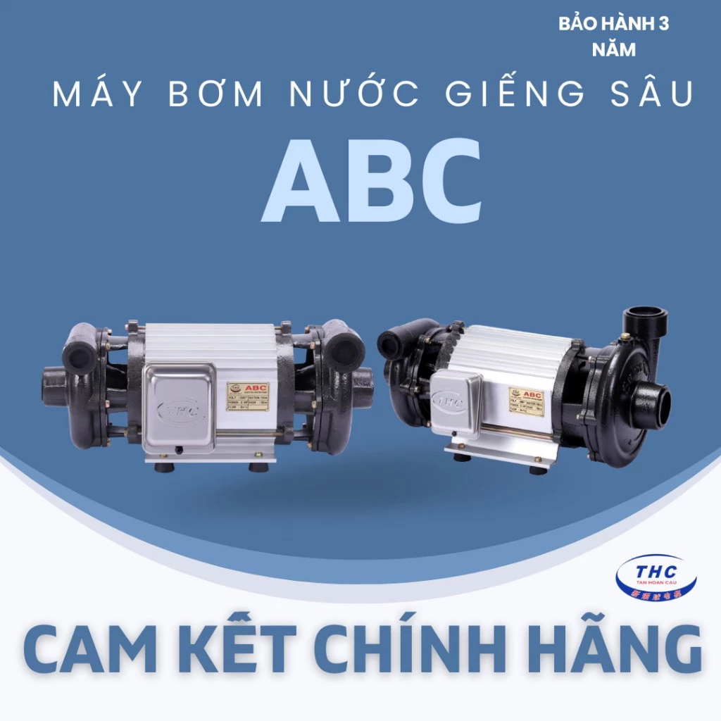 [HCM]Máy bơm nước hút giếng 2 đầu ABC 2HP - ABC 1500