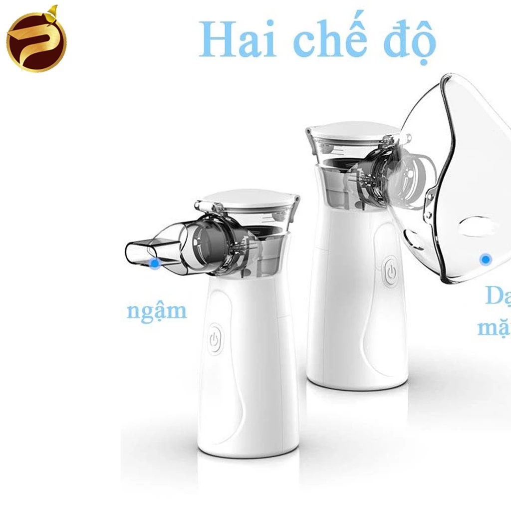 Máy Xông Mũi Họng, Máy Thở Khí Dung Đa Năng 2 trong 1 Cho Bé Và Người Lớn Máy Thở Khí Dung Cầm Tay Nhỏ Gọn