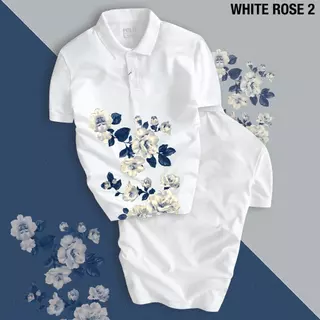 Áo Thun Polo Nam hình siêu nét WHITE ROSE thiết kế cuốn hút, trẻ trung, chuẩn form, thanh lịch