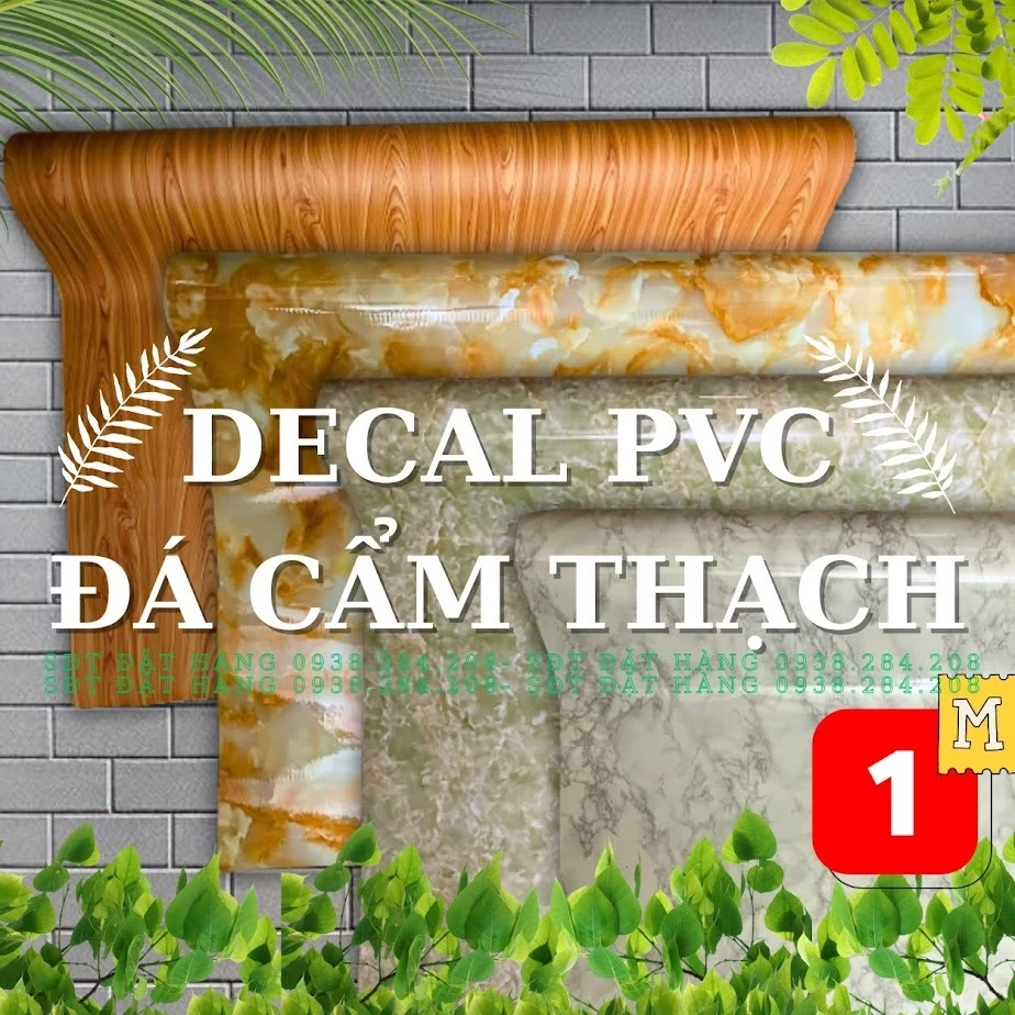 2 Mét Dài Tấm Dán Tường Decal PVC Vân Đá Hoa Cương Sẵn Keo, Bước Nhảy Vượt Lên Tầm Cao Mới.