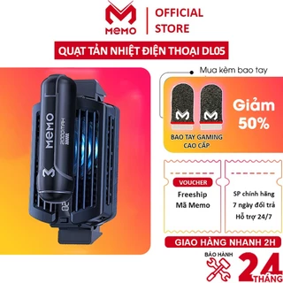 Quạt tản nhiệt điện thoại MEMO DL10 sò lạnh không dây pin 2000mAh đèn led RGB gaming chơi game MOBA FPS PUBG LIÊN QUÂN