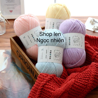 Len đan móc khăn mũ sợi to 3mm Yaoh Wool 100% Acrylic