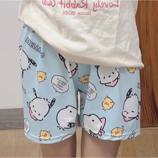 Quần Short hoạt hình Unisex PRETTY DOG ❤️ Quần đùi nam nữ mặc nhà Freesize 38-80kg Molly Fashion