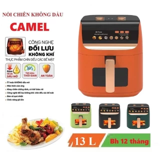 NỒI CHIÊN KHÔNG DẦU CAMEL 13L KHOANG KÍNH BẢO HÀNH CHÍNH HÃNG 12 THÁNG