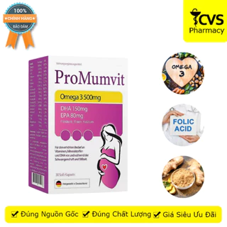 Promumvit - Bổ sung dưỡng chất cho mẹ bầu tăng cường sức khỏe - Hộp 30 viên - CVS Pharmacy
