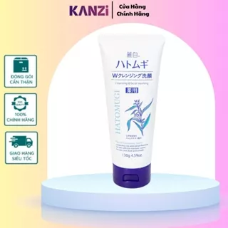 Sửa Rửa Mặt Hạt Ý Dĩ Hatomugi Naturie Trắng Da Nhật Bản 130g