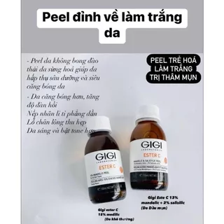 Peel Giúp Làm Căng Bóng Và Sáng Da Tức Thì Gigi Ester C 13% Mandelic & 2% Salicylic Peel Và Mandelic 15% Peel