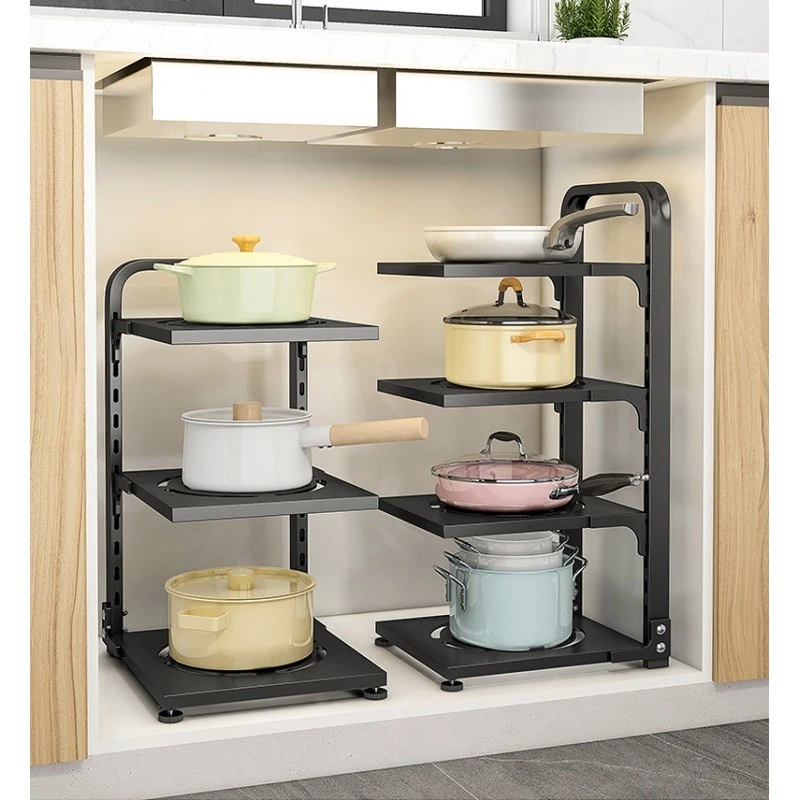 Kệ Để Xoong Nồi 3 - 4 Tầng Đa Năng