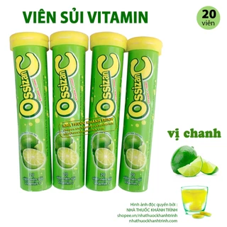 (20 viên) Viên sủi Vitamin C - vị chanh thơm ngon, giải khát, tăng lực