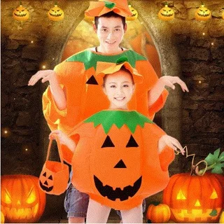 ✅[Trẻ Em-Người Lớn] Áo Choàng Quả Bí Ngô - Túi Ngộ Nghĩnh Đáng Yêu Cho Bé Hóa Trang Halloween