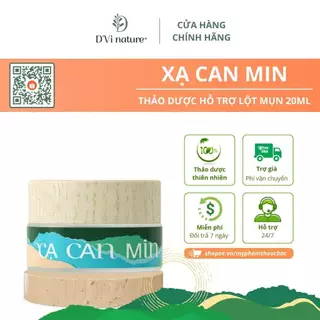 Xạ can min DVi nature làm sạch mụn cám, mụn đầu đen, bã nhờn, tế bào chết và se khít lỗ chân lông