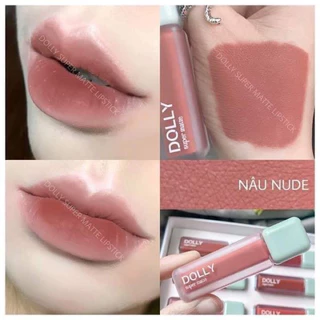 Son kem lì Dolly Super matte, không chì, lâu trôi [HỒNG DOLLY] 12