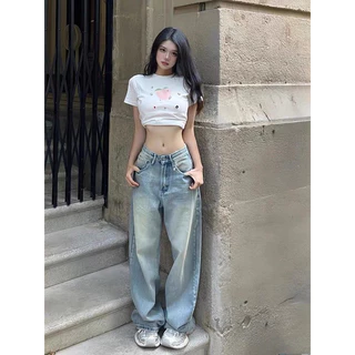 Quần jeans ống rộng màu hot hiện nay 🫶🏻