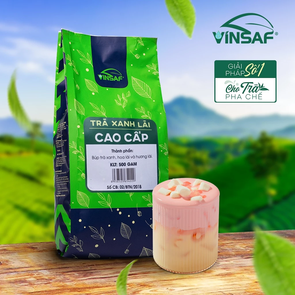 TRÀ XANH LÀI CAO CẤP VINSAF 500gr